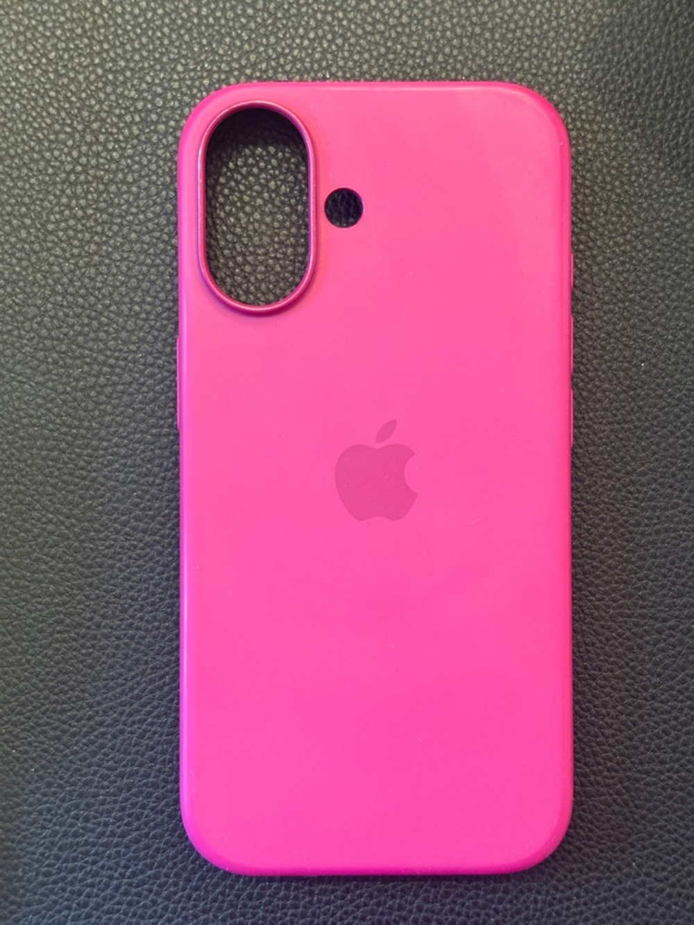 Apple Hot Pink Silicone iPhone 16 Case